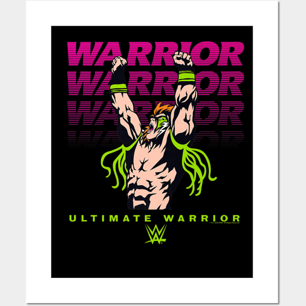 Ultimate Warrior Text Stack Comic Cover Wall Art by Holman